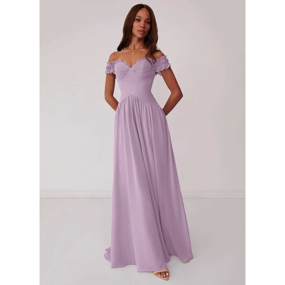 Azazie Barbie 1010 Dress Wisteria Purple Size A4 New With Tags